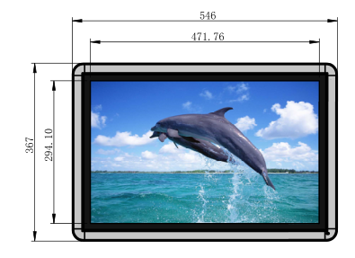 22寸觸摸查詢(xún)一體機(jī)圖紙
