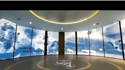 中億睿LED弧形開(kāi)合閃耀四川雅安熊貓館，項(xiàng)目完美收官